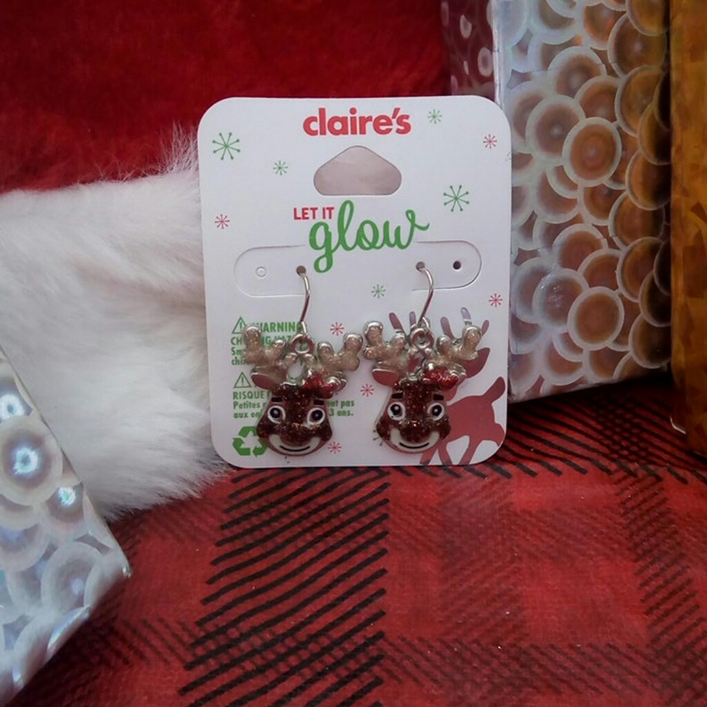 Xmas raindeer ear rings